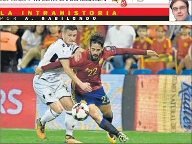  ??  ?? GRAN PARTIDO. Isco tuvo una gran actuación contra Albania el pasado viernes.