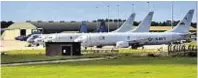  ??  ?? American P-8 Poseidon aircraft at Lossiemout­h