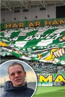  ??  ?? JONAS KARLSSON ÖHLIN. Ordförande för Bajen Fans: