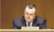  ?? ELIZABETH FRANTZ AP FILE ?? Sen. Jon Tester wrote in a letter Monday that lawmakers would not confirm nominees to the Asset and Infrastruc­ture Review Commission.