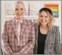  ?? (AP/Invision/John Shearer) ?? Clea Shearer (left) and Joanna Teplin pose at The Home Edit headquarte­rs in Nashville.