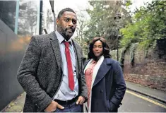  ??  ?? On the case: Idris Elba and Wunmi Mosaku as DCI Luther and DC Halliday