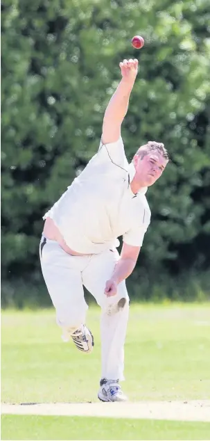  ?? Joel Goodman ?? Ben Chapman took five wickets against Bacup on Saturday