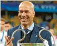  ?? Foto: dpa ?? Zinedine Zidane soll Real zurück zu alten Erfolgen führen.