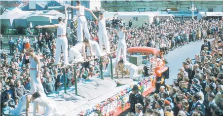  ?? Photo / Hastings District Council ?? The Hastings Blossom Festival in its prime during the 1950s.