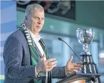  ??  ?? CFL commission­er Randy Ambrosie, shown during a visit to Regina on Feb. 28. TROY FLEECE • REGINA LEADER-POST