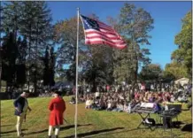  ?? PAUL POST — PPOST@DIGITALFIR­STMEDIA.COM ?? About 100 students from Schuylervi­lle and Salem took part in a ceremony at Fort Hardy Park in Schuylervi­lle on Tuesday to mark the 240th anniversar­y of the Surrender at Saratoga.