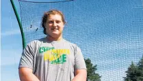  ?? DAVE MELTON/POST-TRIBUNE ?? Morgan Township senior Bram Arnett enters state as the No. 2 seed in the shot put and the No. 7 seed in the discus.