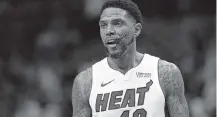  ?? Miami Herald ?? Miami Heat forward Udonis Haslem wrote of his anger at Spring Breakers’ cavalier attitude toward the coronaviru­s.