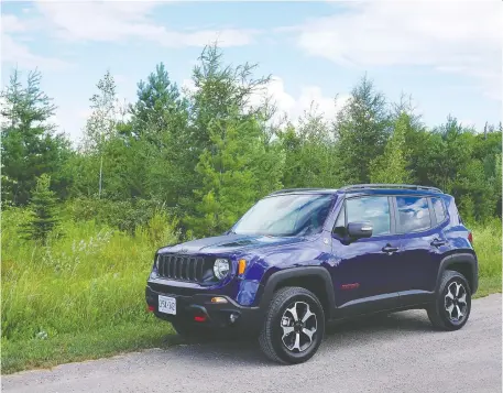  ?? PHOTOS: BRIAN HARPER/DRIVING ?? Canadians have not shown the Jeep Renegade much love. Only 664 were sold in this country last year.