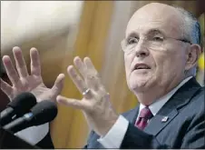  ?? — GETTY IMAGES FILES ?? Rudy Giuliani says he was targeted because of his work as a U.S. attorney back in the 1980s.