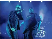  ?? FOTO: DPA ?? Jaime Meline (El-P, links) und Michael Render (Killer Mike) von der Hip-Hop-Band „Run The Jewels“.