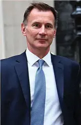  ?? ?? Jeremy Hunt, nuevo ministro de Economía.