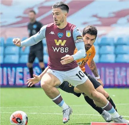 ??  ?? Man United are reportedly keen on Aston Villa’s Jack Grealish.