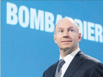  ?? RYAN REMIORZ/THE CANADIAN PRESS ?? Bombardier chief executive Alain Bellemare says the favourable trade ruling in its dispute with Boeing Co. was “a victory for innovation, competitio­n, and the rule of law.”