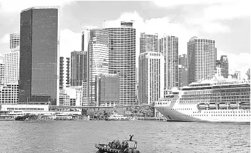  ??  ?? Police patrol the Sydney Harbour. Australia said jail terms for white-collar crimes would be doubled and penalties against misbehavin­g companies sharply increased in a further fallout from a scathing inquiry into the finance sector. — AFP photo