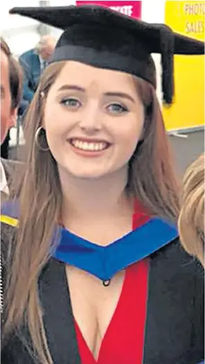  ??  ?? Grace Millane, 22, above, and in CCTV footage issued by Auckland police, above left. Inset, her father, David