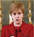  ??  ?? Leadership Nicola Sturgeon