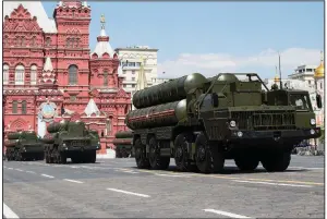  ?? AP/ALEXANDER ZEMLIANICH­ENKO ?? Moscow will supply the Syrian government with modern S-300 missile defense systems like these after last week’s downing of a Russian plane, the Russian defense minister announced Monday.