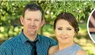  ??  ?? Truck driver Aaron Mcdonald, pictured with his wife, Anah, who has spoken about losing him in a crash.