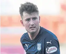  ??  ?? Ethan Robson made his Dundee debut at Hamilton.