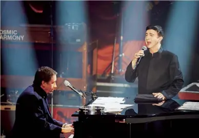  ??  ?? Jools Holland and Marc Almond performing at the Ancienne Belgique in 2009