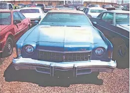  ?? U.S. DISTRICT COURT OF ARIZONA DOCUMENTS ?? This is the stolen Chevorlet Monte Carlo that Ernesto Martinez was driving during his 1995 crime spree during which Martinez killed Arizona DPS Officer Robert Martin.