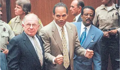  ?? MYUNG J. CHUN THE ASSOCIATED PRESS FILE PHOTO ?? Everything that is wrong today — an obsession with fame, the reimaginin­g of the legal system as entertainm­ent, conspiracy theories — can be traced back to the bonkers trial of O.J. Simpson in 1995, writes Vinay Menon.