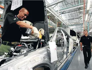  ?? /Theo Jeptha/Daily Dispatch ?? Vehicle investment: The East London plant will be expanding to make next generation C-Class vehicles, mostly for export, including the new AMG highperfor­mance range.