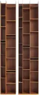  ??  ?? ‘Random 3C’ bookcases by Industried­esign Neuland for MDF Italia, from
£1,232 each, Aram (aram.co.uk)