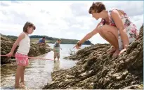  ??  ?? Quality time: Fish and chips on the beach and rock-pooling make for memorable family breaks Pictures: HAVEN / VISIT CORNWALL