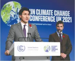  ?? SEAN KILPATRICK / THE CANADIAN PRESS FILES ?? The Trudeau government’s Emission Reduction Plan mainly consists of heavy-handed regulation­s, subsidies,
mandates and winner-picking grants.