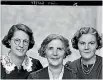  ??  ?? Joseph Swainson took this photograph in his studio around Christmas time, 1941. The three women seated are Mary Carmicheal (middle) with her daughters, Noela (on left) and Vera (on right). They were identified by Mary’s Gt Nephew.