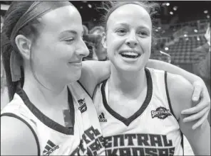  ?? AP/JOE BUVID ?? Central Arkansas guard Maggie Proffitt (right) leads the Sugar Bears in scoring average and three-pointers made while shooting a career best from the floor.