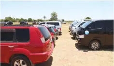  ?? ?? The cars and commuter omnibuses that were bought by women with money from mukando savings, which were introduced for them by First Lady Dr Auxillia Mnangagwa during her tenure as Chirumhanz­u-Zibagwe constituen­cy legislator 10 years ago