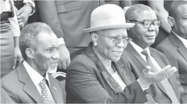  ?? Photo: Macjohn Akande. ?? „ From Left: Chief Justice of Nigeria, Justice Mahmud Mohammed; Administra­tor National Judicial Institute, Justice Rosaline Bozimo; and President Customary Court of Appeal, Justice Donatus Shida, during an induction course for appointed magistrate­s in...