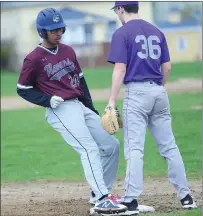  ?? File photo by Ernest A. Brown ?? Woonsocket senior Latrell Lopez lives to play baseball, which makes the loss of this season so difficult on him. Lopez is excited to play summer baseball in Newport before going to RIC.