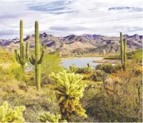  ?? MIKE BURNS ?? Bartlett Lake, located about 58 miles from central Phoenix, provides ample opportunit­ies to boat, fish, hike and camp.