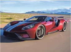  ??  ?? Ford has piled all of its technology into the beautiful and sleek GT, which is the most expensive Ford ever.