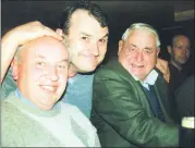  ?? ?? Rathcormac Inn’s Martin O’Sullivan with Paddy O’Brien and John O’Keeffe at the official relaunch of the venue in 2002.