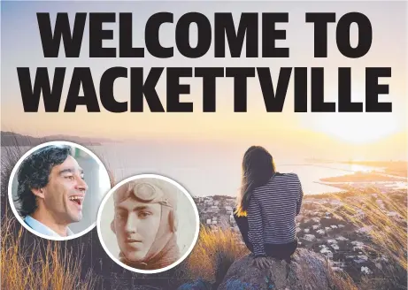  ??  ?? DIVIDED: Calls to rename Townsville have created a stir in town. INSET: Johnathan Thurston and Lawrence Wackett.