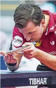  ?? FOTO: RUPPENTHAL ?? Timo Boll zeigte am Sonntag gegen den 1. FC Saarbrücke­n eine Weltklasse-Leistung.