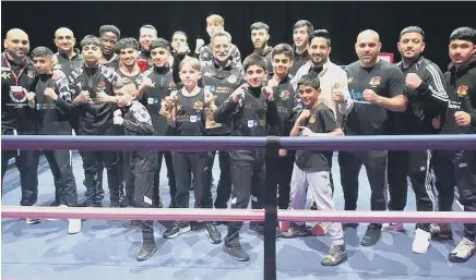  ?? ?? The Top Yard team at their own show, in associatio­n with the Amir Khan Academy, at the Performing Arts Centre in Huntingdon.