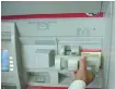  ??  ?? ATM FRAUD: A skimmer is installed on the front of an existing bank card slot.