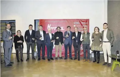  ?? ALMOZARA ?? El certamen se presentó ayer en las instalacio­nes de la antigua fábrica de cervezas de La Zaragozana.