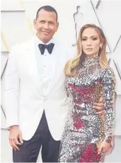  ?? JORDAN STRAUSS/INVISION 2019 ?? Alex Rodriguez and Jennifer Lopez have called off their twoyear engagement.