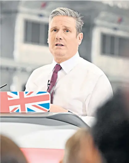  ?? ?? If Sir Keir Starmer takes power and acts before the start of the new tax year, it would be harder for Labour’s plans to affect your pension