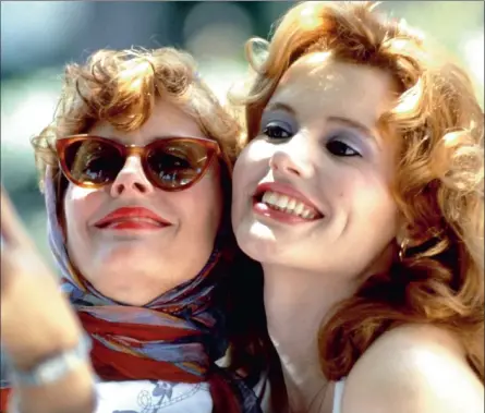 ??  ?? CULT CLASSIC: Susan Sarandon and Geena Davis in
on TCM on Sunday at 9pm.