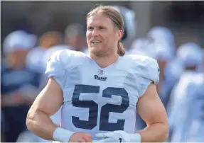  ?? KIRBY LEE/USA TODAY SPORTS ?? Clay Matthews says of the Rams: “To be so gung-ho as soon as I was a free agent and to really want me ... that’s what really sold me.”