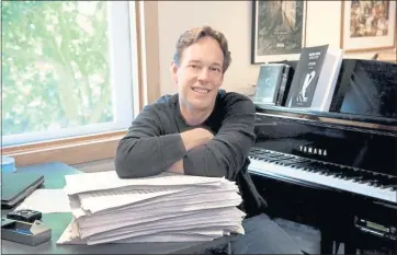  ?? COURTESY OF JAKE HEGGIE ?? Bay Area composer Jake Heggie will be on hand when three of his lesser-known short works are performed by Festival Opera in Walnut Creek on Friday and Sunday.